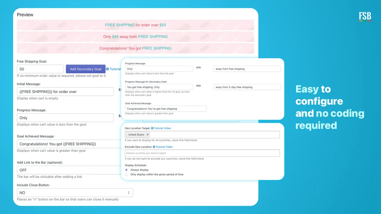Hextom: Free Shipping Bar screenshot 6