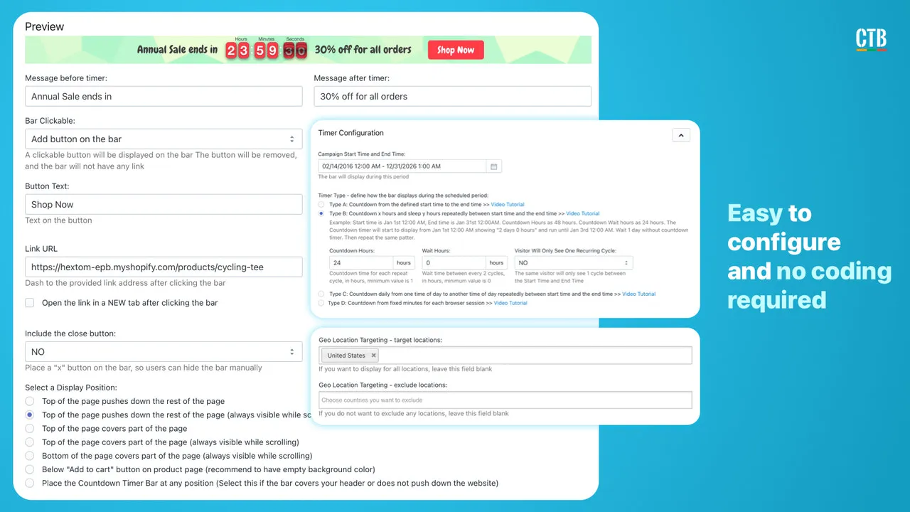 Hextom: Countdown Timer Bar screenshot 6